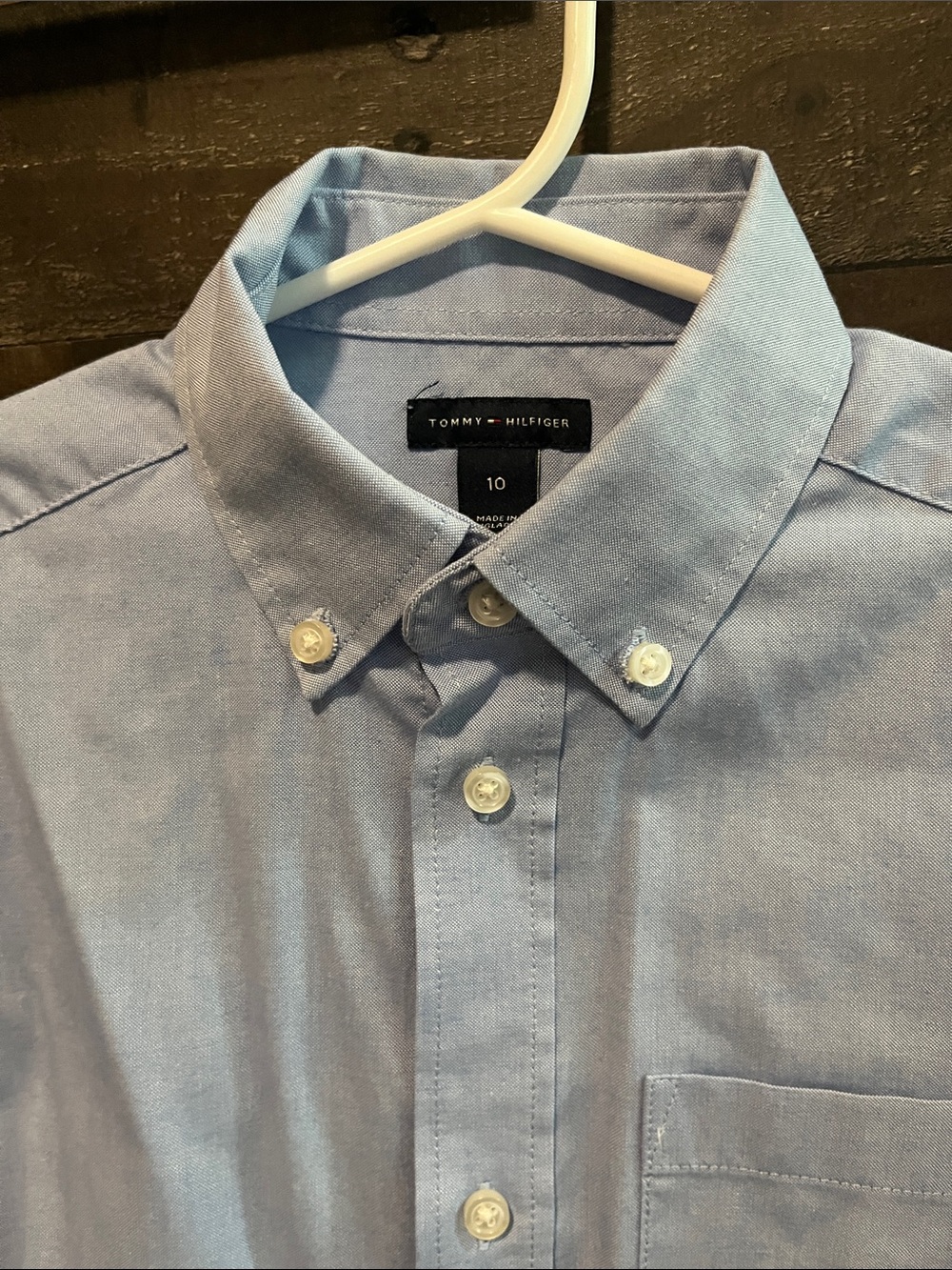 Tommy Hilfiger Light Blue Button-Down Oxford boy’s  Shirt
